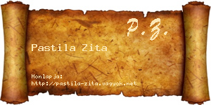 Pastila Zita névjegykártya